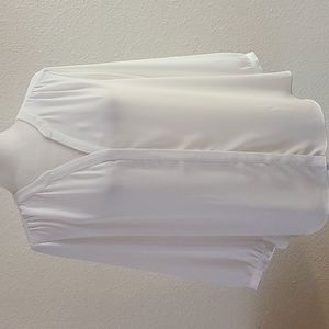 Petite NYDJ Elegant White Blouse